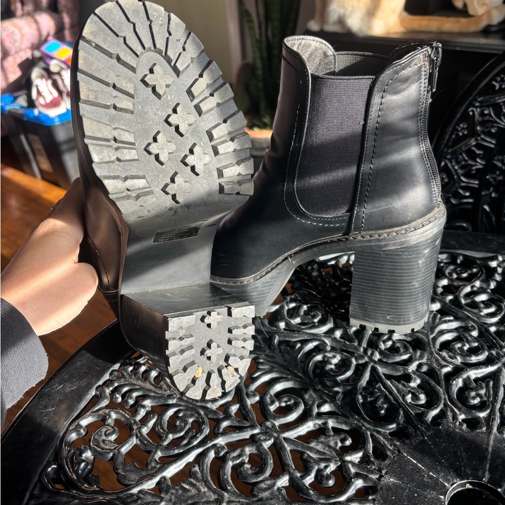 Madden Girl Blackout Heeled Boots